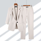 Completo Sartoriale Da Donna Con Blazer E Pantaloni Coordinati, immagine 1