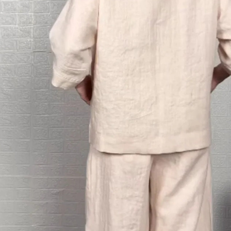 Completo Due Pezzi Donna | Scollo a V & Gamba Larga