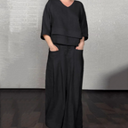 Completo Due Pezzi Donna | Scollo a V & Gamba Larga