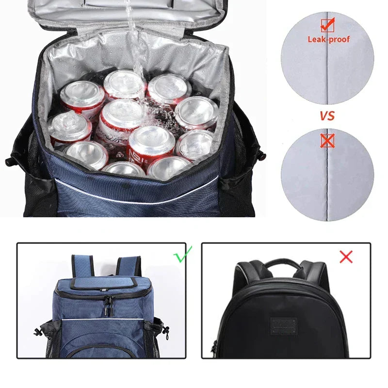 Zaino Termico Multicolore Capiente Unisex — Estate, immagine 3