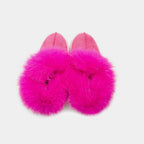 Stivaletti Fucsia In Pelle Scamosciata Da Donna Con Pelliccia Di Volpe, immagine 4