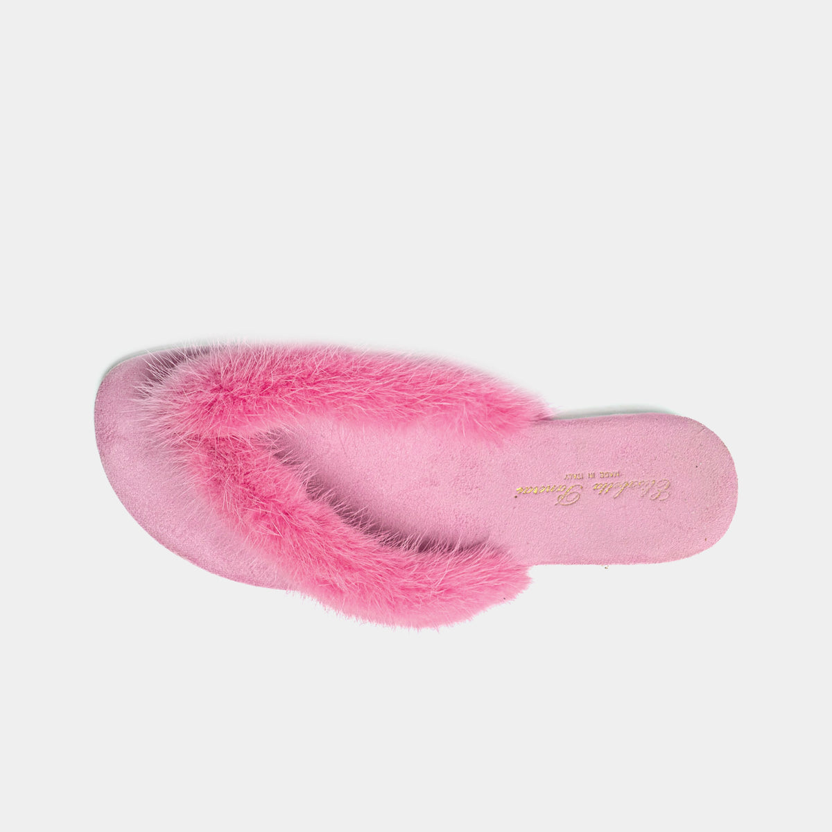 FORTE DEI MARMI - Slipper infradito in visone (Fucsia)