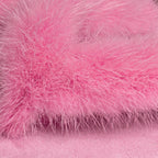 FORTE DEI MARMI - Slipper infradito in visone (Fucsia)