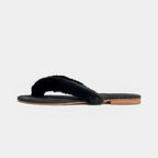 FORTE DEI MARMI - Slipper infradito in visone (Nero)