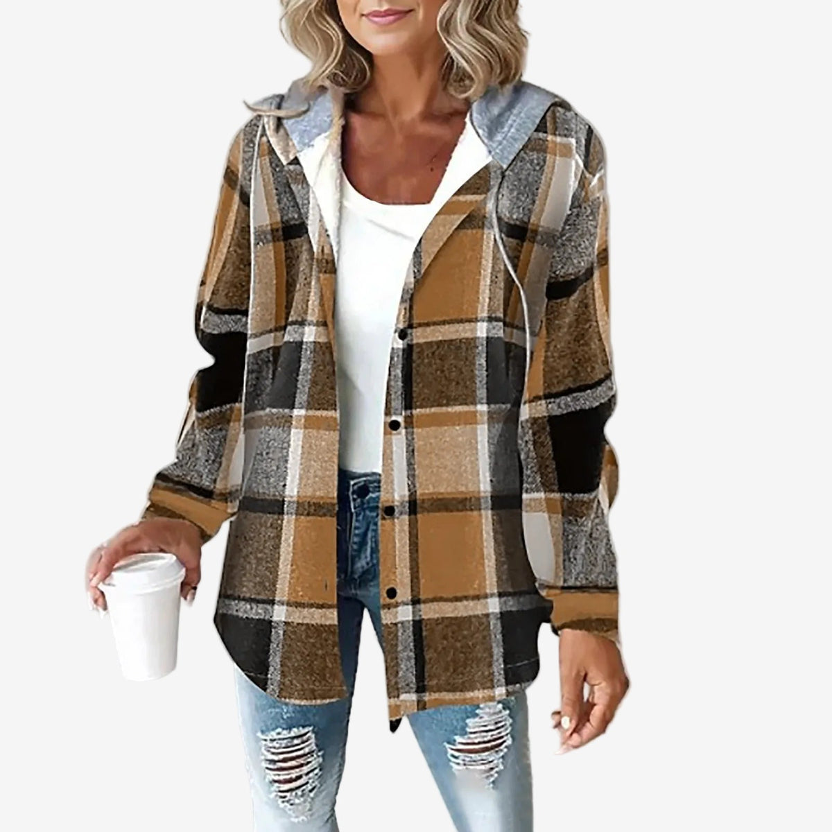 Felpa Donna | Cappuccio & Chiusura a Bottoni Versatile
