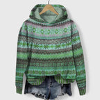 Felpa Donna | Cappuccio & Motivo Jacquard