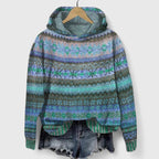 Felpa Donna | Cappuccio & Motivo Jacquard