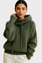 Felpa Oversize Da Donna Con Cappuccio E Coulisse, immagine 2