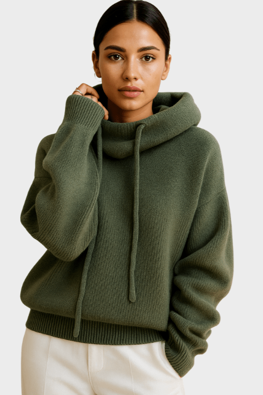 Felpa Oversize Da Donna Con Cappuccio E Coulisse, immagine 2