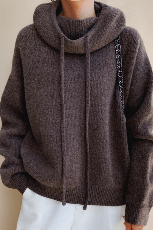 Felpa Oversize Da Donna Con Cappuccio E Coulisse, immagine 4