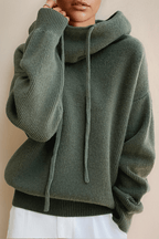 Felpa Oversize Da Donna Con Cappuccio E Coulisse, immagine 1