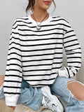 Felpa Donna | Righe & Scollo Rotondo