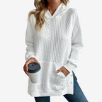 Felpa Donna con Cappuccio | Comfort e Stile Texturizzato