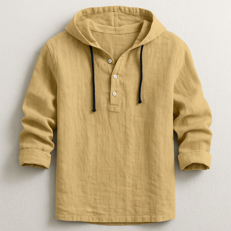 Felpa Uomo | Cappuccio & Abbottonatura Henley