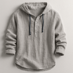 Felpa Uomo | Cappuccio & Abbottonatura Henley