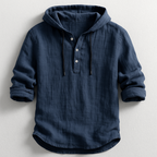 Felpa Uomo | Cappuccio & Abbottonatura Henley