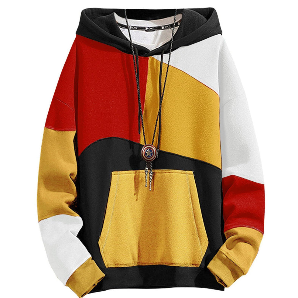 Felpa Uomo | Cappuccio & Design Color Block