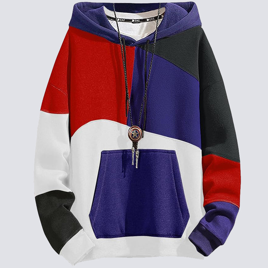 Felpa Uomo | Cappuccio & Design Color Block