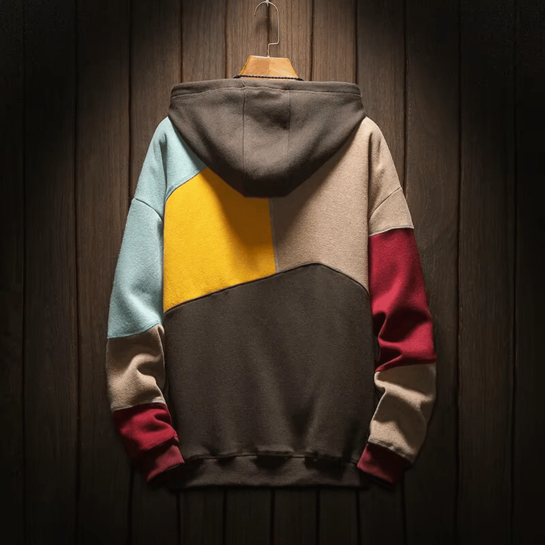Felpa Uomo | Cappuccio & Design Color Block