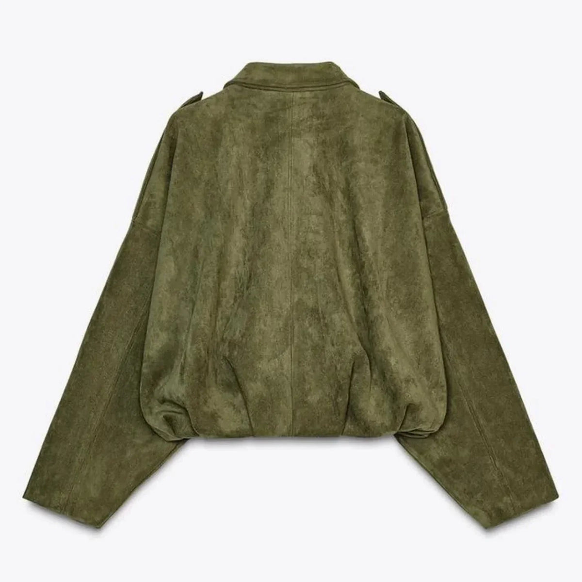 Giacca Bomber Oversize Da Donna Con Zip Frontale, immagine 2