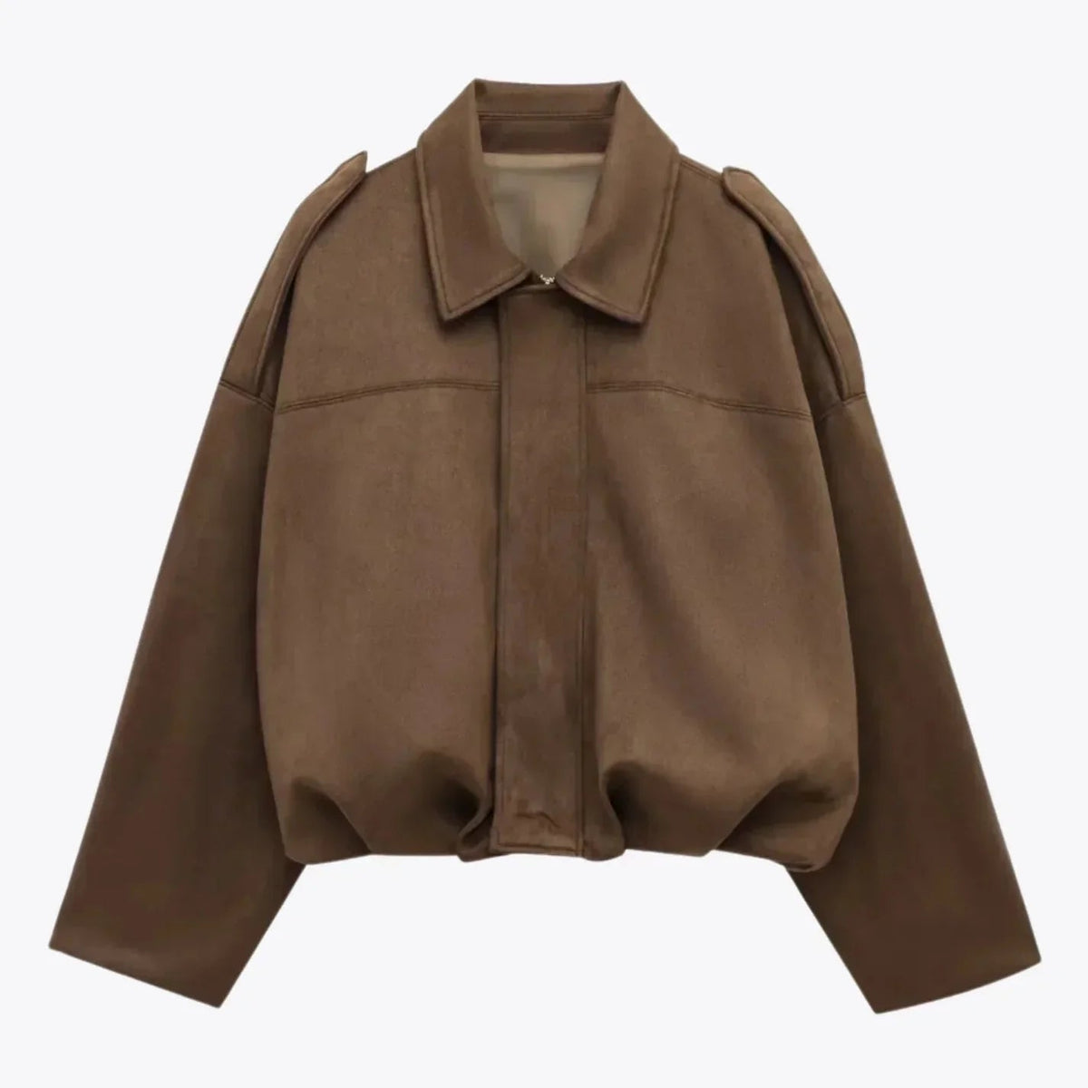 Giacca Bomber Oversize Da Donna Con Zip Frontale, immagine 3