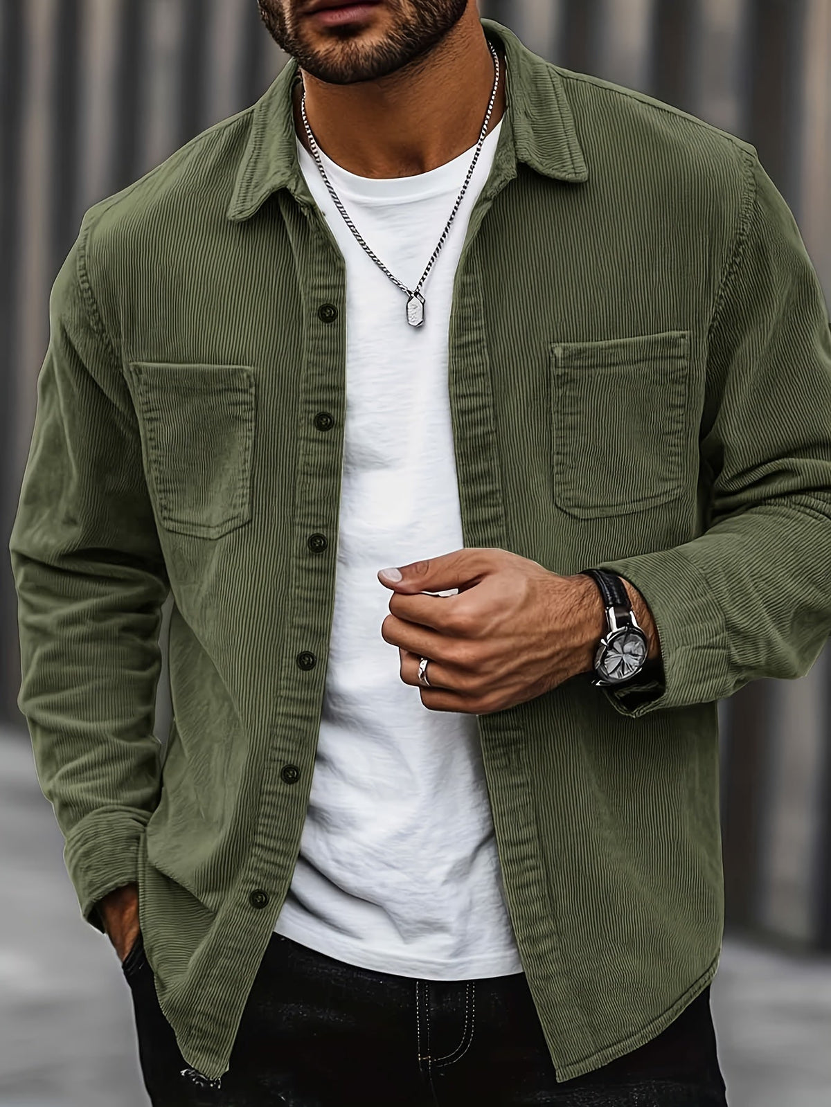 Giacca Uomo | Colletto Classico & Tasche Funzionali