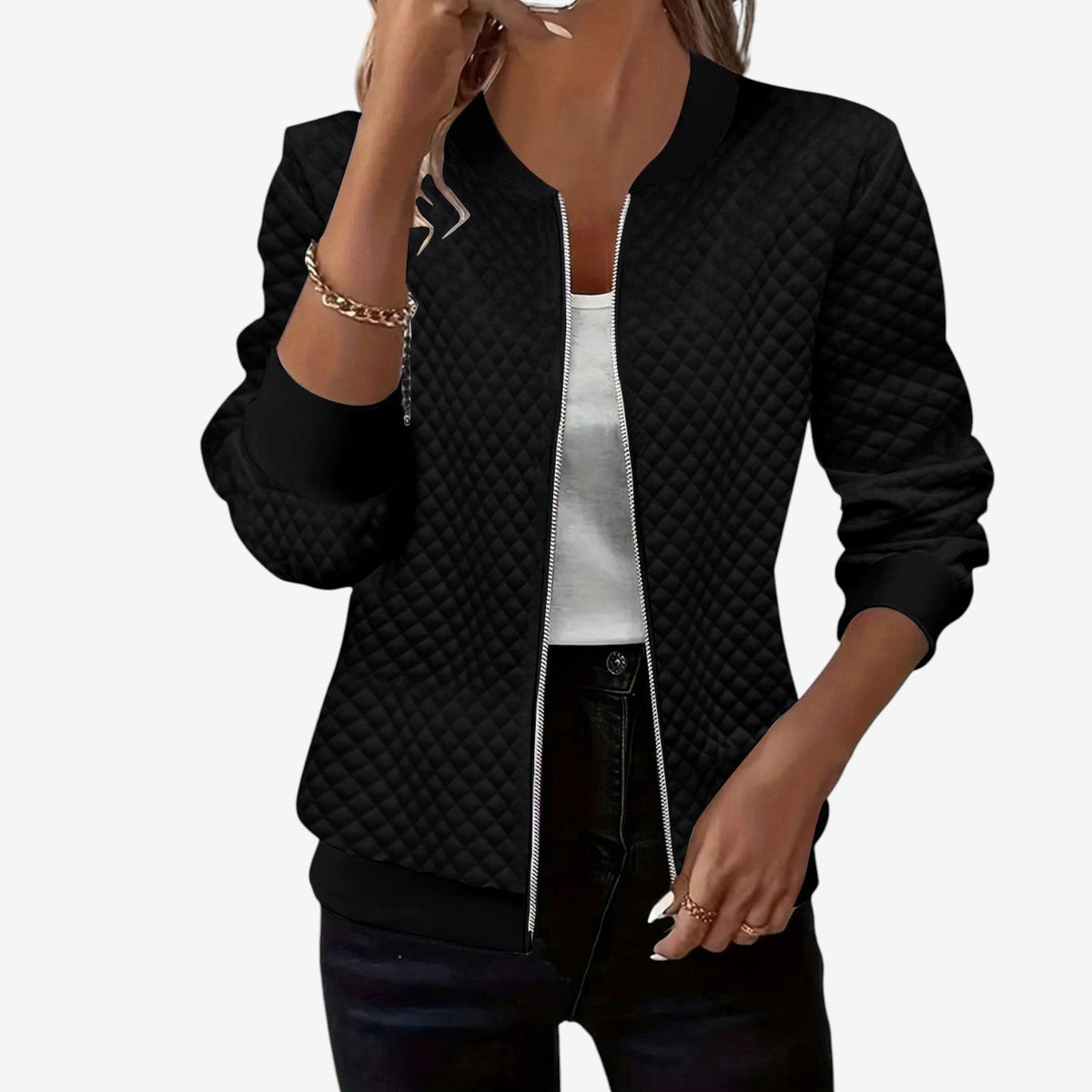 Gilet Donna | Zip Frontale & Design Trapuntato