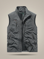 Gilet Utility Da Uomo Con Collo Alto E Tasche Con Zip, immagine 6