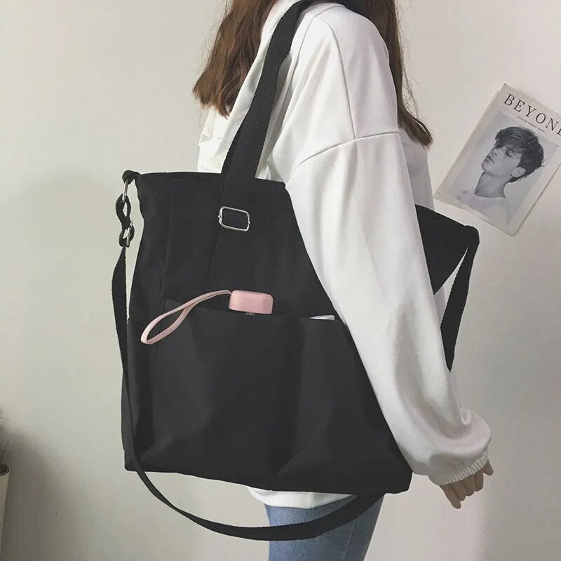 Borsa Tote Multicolore Capiente Donna — Spiaggia, immagine 2