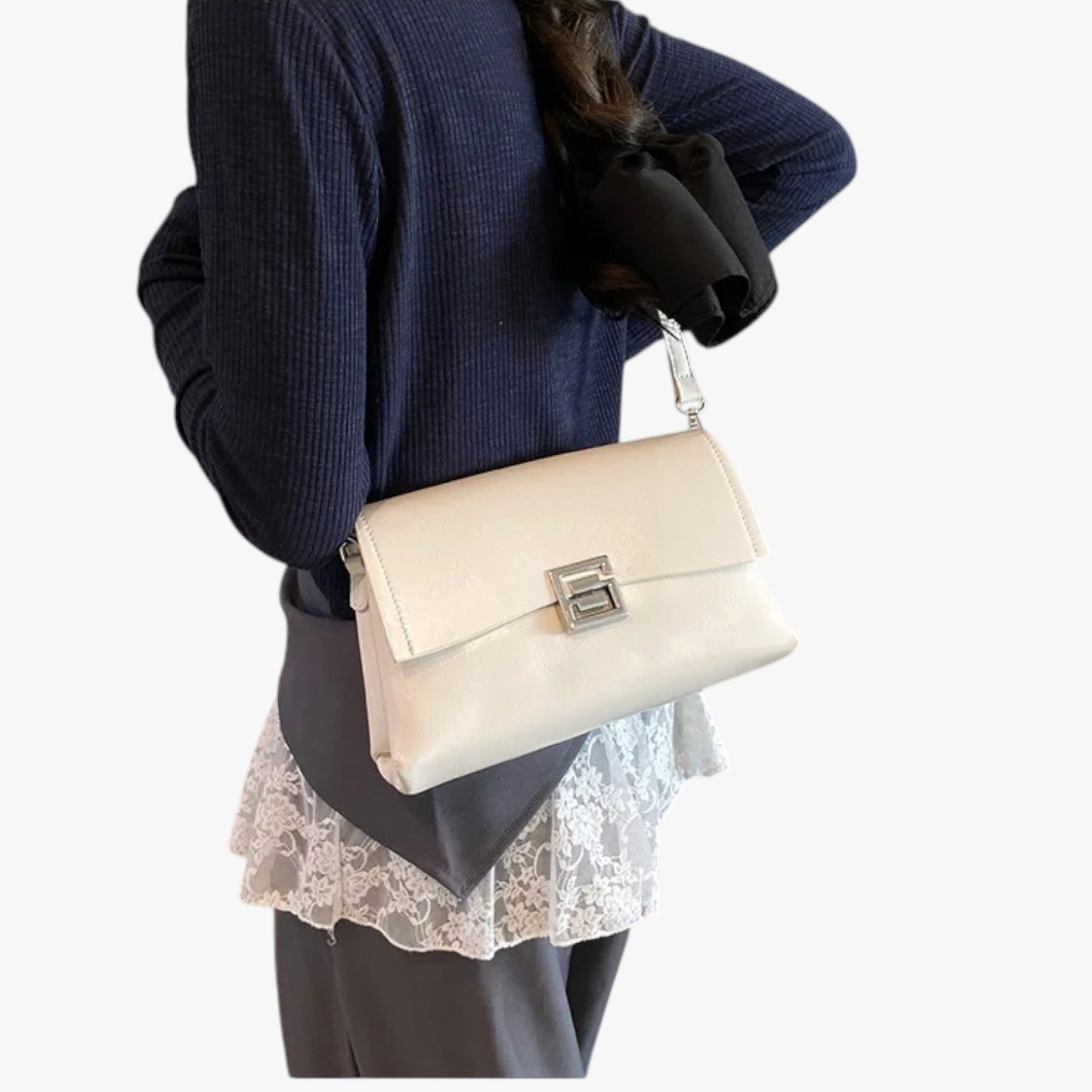 Borsa A Spalla Multicolore Con Chiusura Donna — Livia, immagine 2