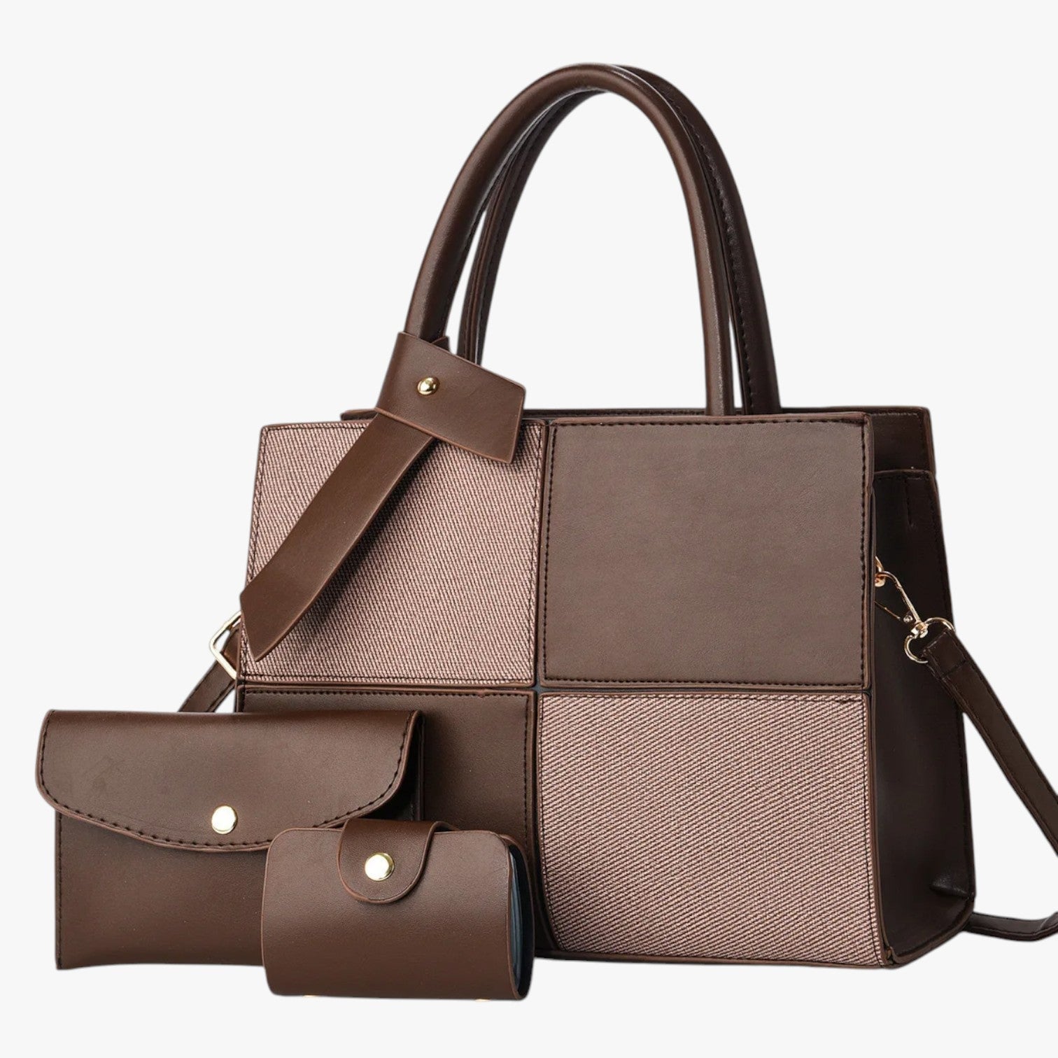 Borsa Tote Multicolore Con Pochette Donna — Elvira, immagine 9