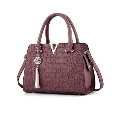 Borsa A Mano Multicolore Effetto Coccodrillo Donna — Nemi, immagine 16
