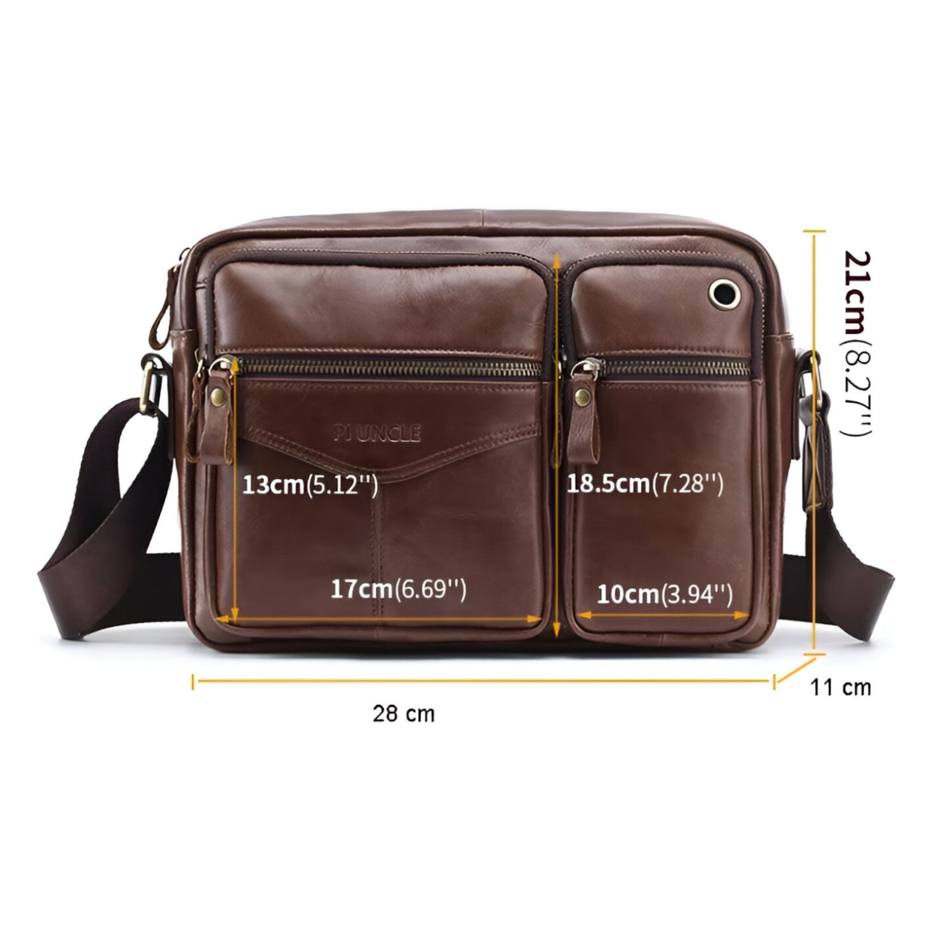Borsa A Tracolla Multicolore Multiscomparto Unisex — Pisa, immagine 6