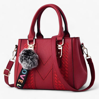 Borsa A Mano Multicolore Con Pompon Donna — Verona, immagine 11