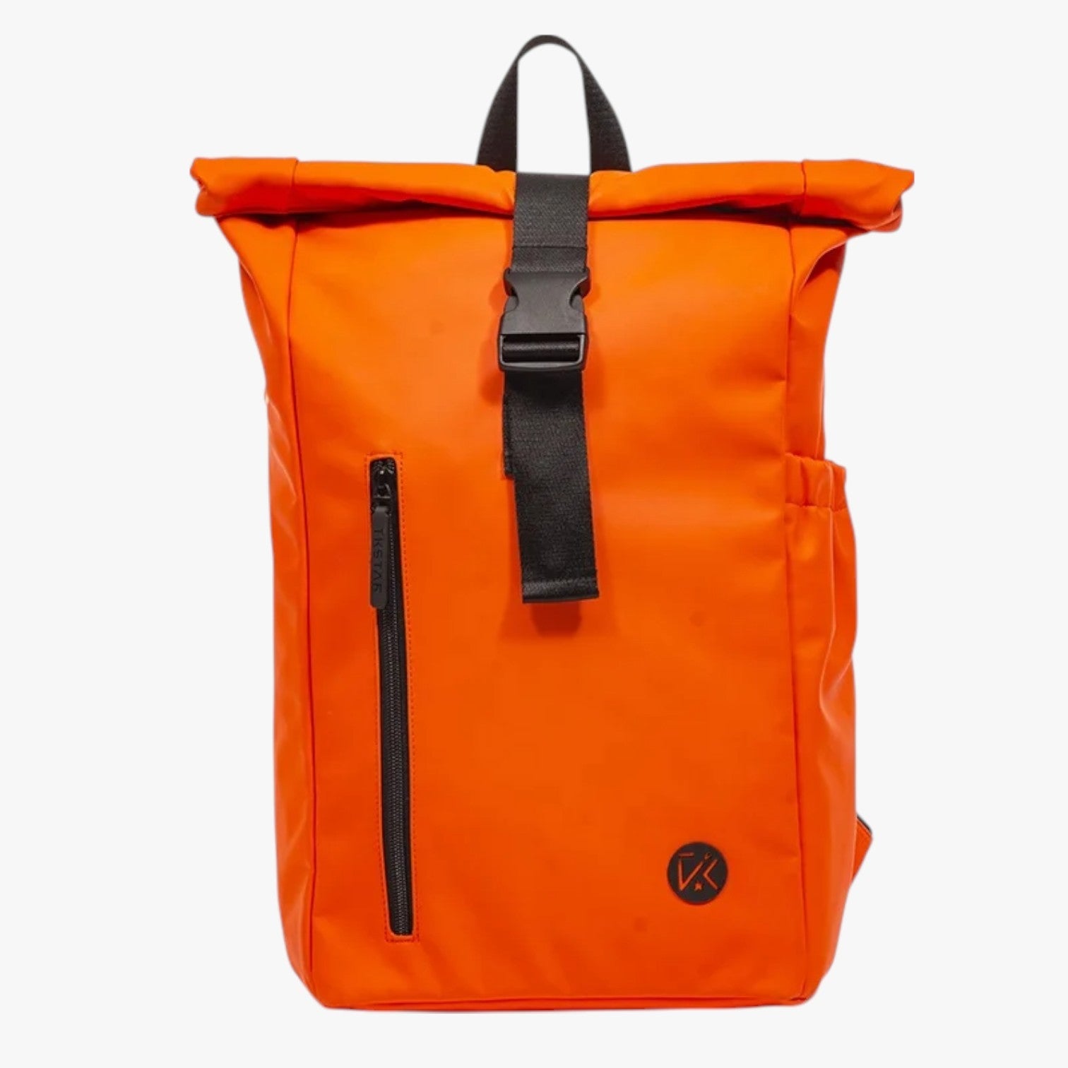 Zaino Roll Top Arancione Minimal Unisex — Luce, immagine 3