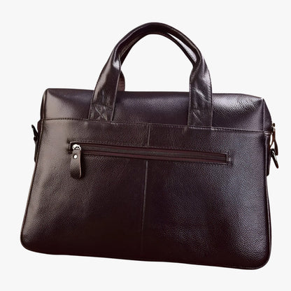 Borsa Portadocumenti Marrone Multiscomparto Uomo — Cuneo, immagine 3