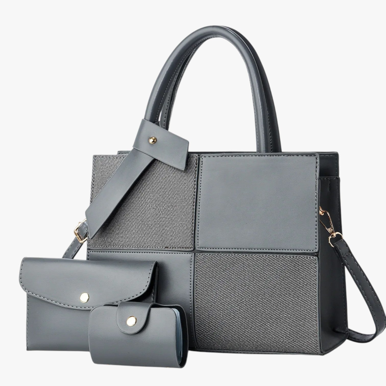 Borsa Tote Multicolore Con Pochette Donna — Elvira, immagine 7