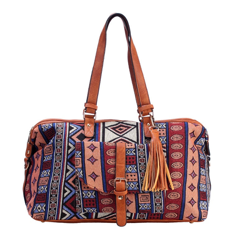 Borsone Da Viaggio Fantasia Multicolore Donna — Positano, immagine 7