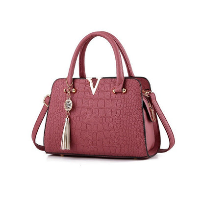 Borsa A Mano Multicolore Effetto Coccodrillo Donna — Nemi, immagine 17