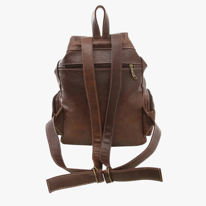 Zaino Marrone Con Patta Donna — Ambra, immagine 5