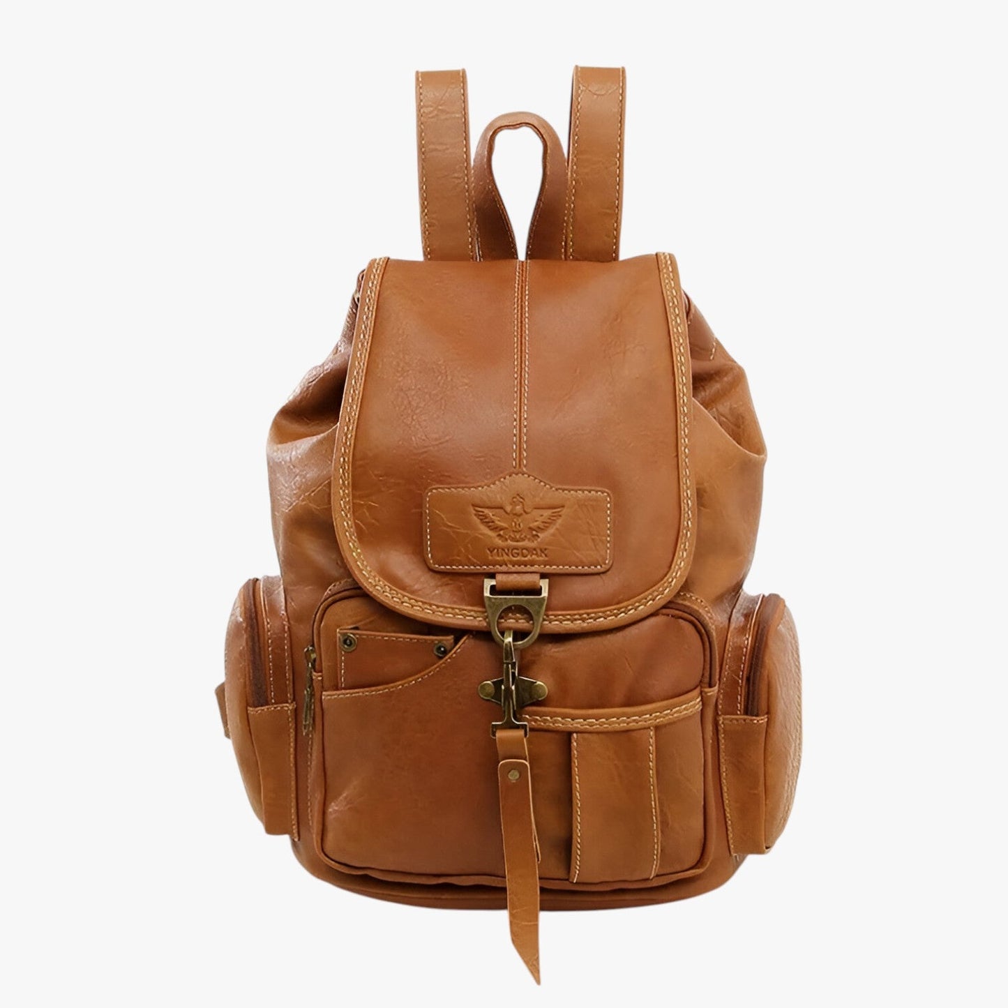 Zaino Marrone Con Patta Donna — Ambra, immagine 1