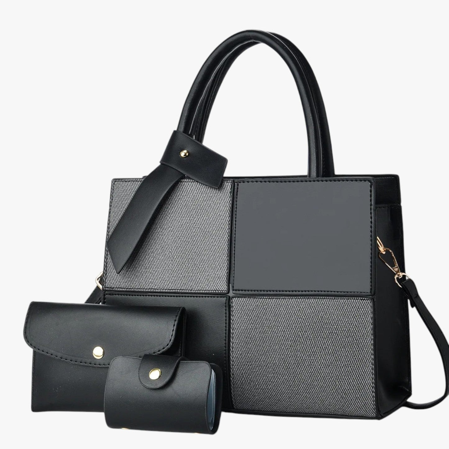 Borsa Tote Multicolore Con Pochette Donna — Elvira, immagine 5