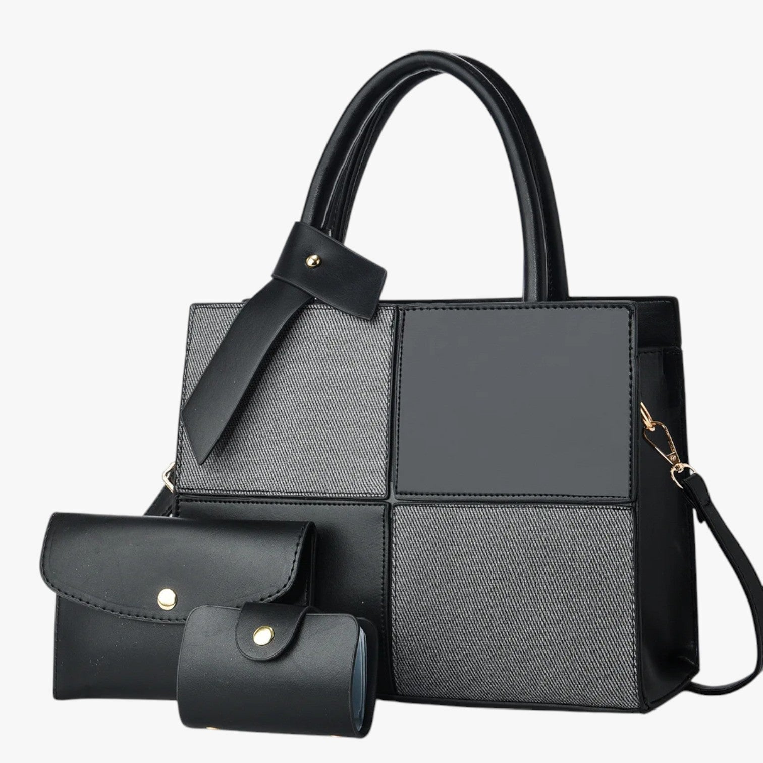 Borsa Tote Multicolore Con Pochette Donna — Elvira, immagine 5