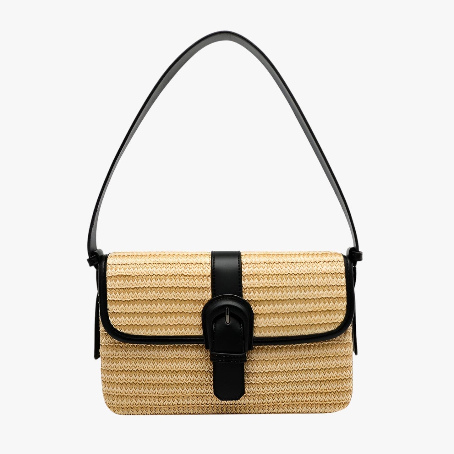 Borsa A Spalla Beige Intrecciata Donna — Ostuni, immagine 6