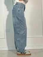 Jeans Balloon Da Donna A Gamba Larga Con Dettagli Brillanti, immagine 7