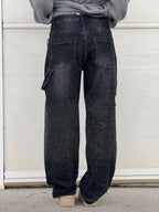 Jeans Balloon Da Donna A Gamba Larga Con Dettagli Brillanti, immagine 9