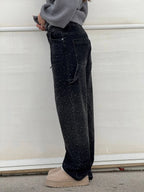 Jeans Balloon Da Donna A Gamba Larga Con Dettagli Brillanti, immagine 8