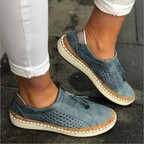 Sneakers Slip On Da Donna Traforate Con Suola Spessa, immagine 4