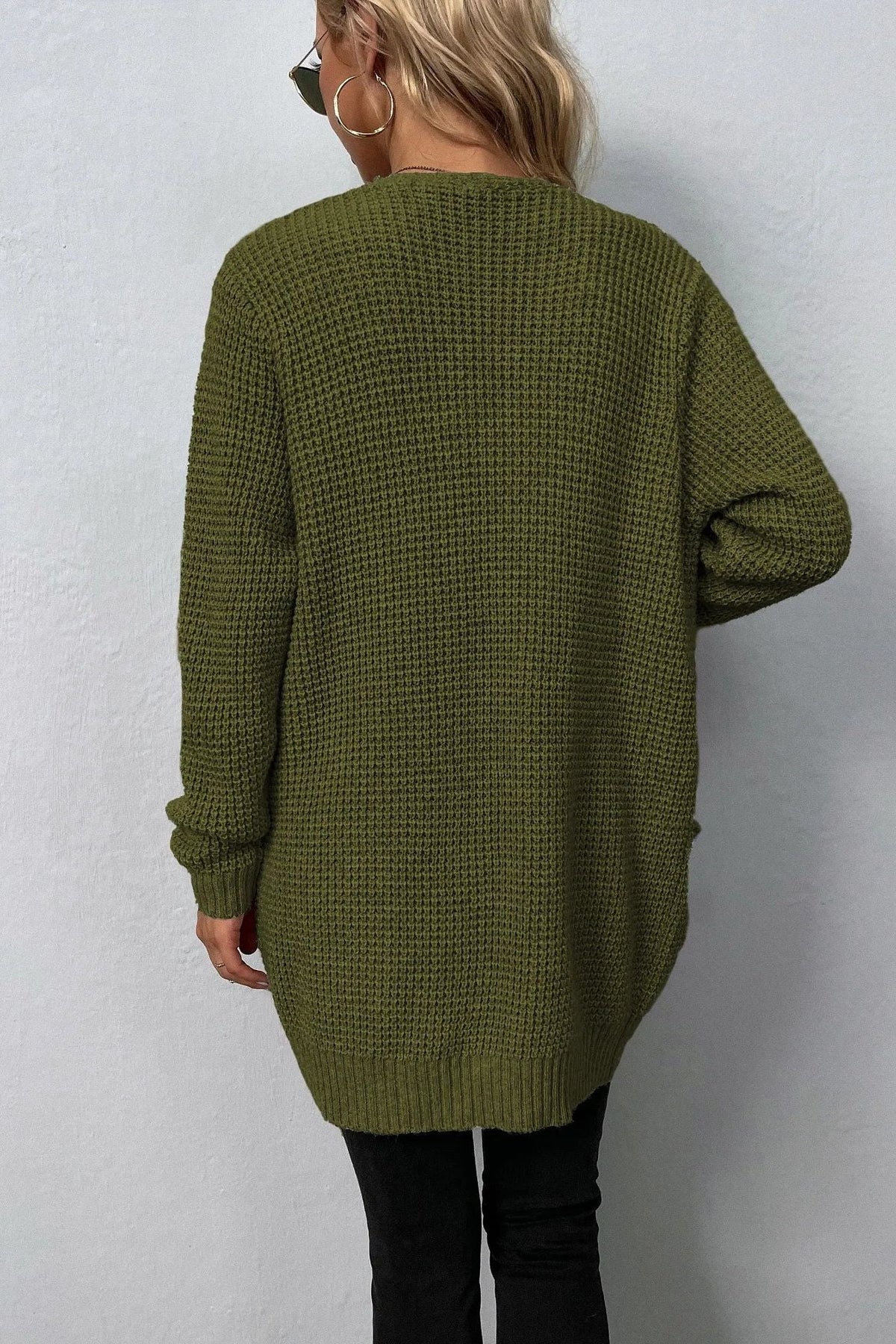 Maglione Donna | Aperto Davanti & Tasche Frontali