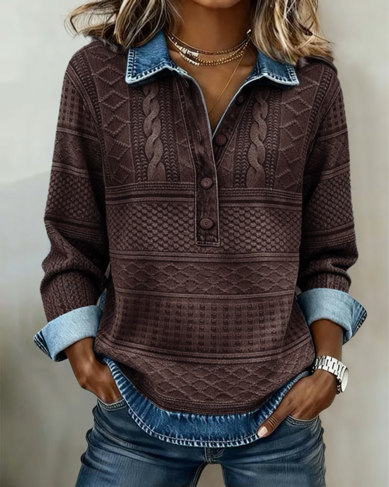 Maglione Donna | Colletto & Bottoni Frontali
